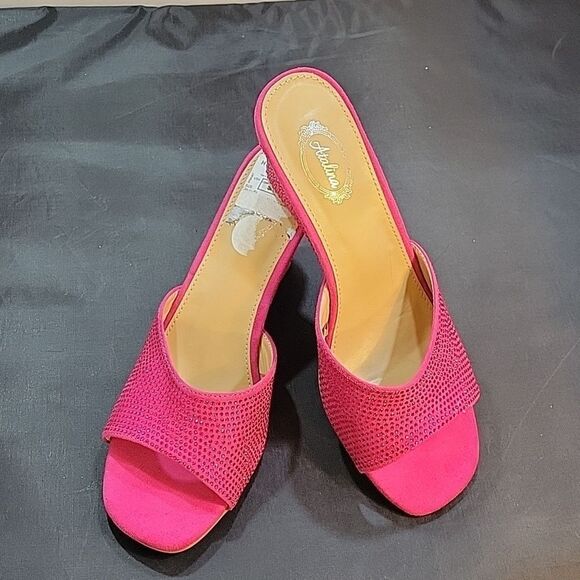 BRAND NEW ATALINA STUDDED EMBELLISHMENTS OPEN TOE SLIP-ON WOMEN"S SANDAL - Picture 16 of 16